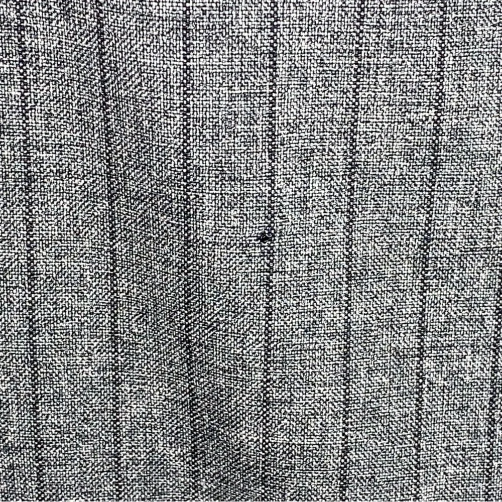 Vintage Size 12 Sag Harbor Grey Striped Vest Button Up Academia Goth Vneck